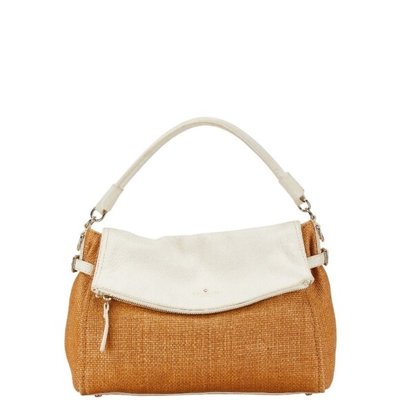 Kate Spade Kate Spade Raffia Leather Tote Handbag Natural Material Tote Bag
